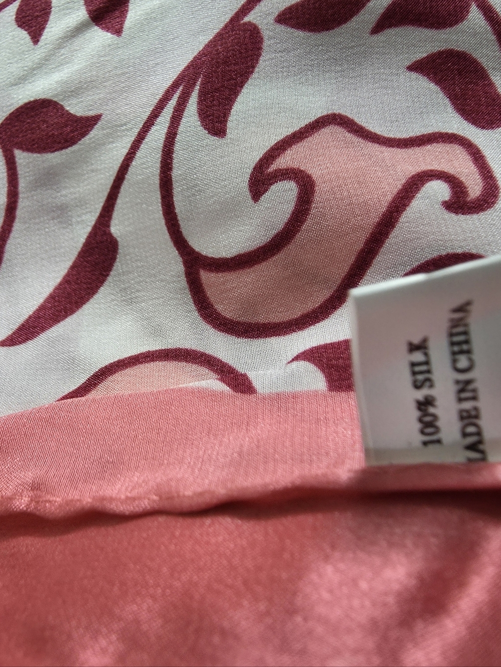 Lovely Pinks, Silk Scarf, Vintage Scarf, Florals